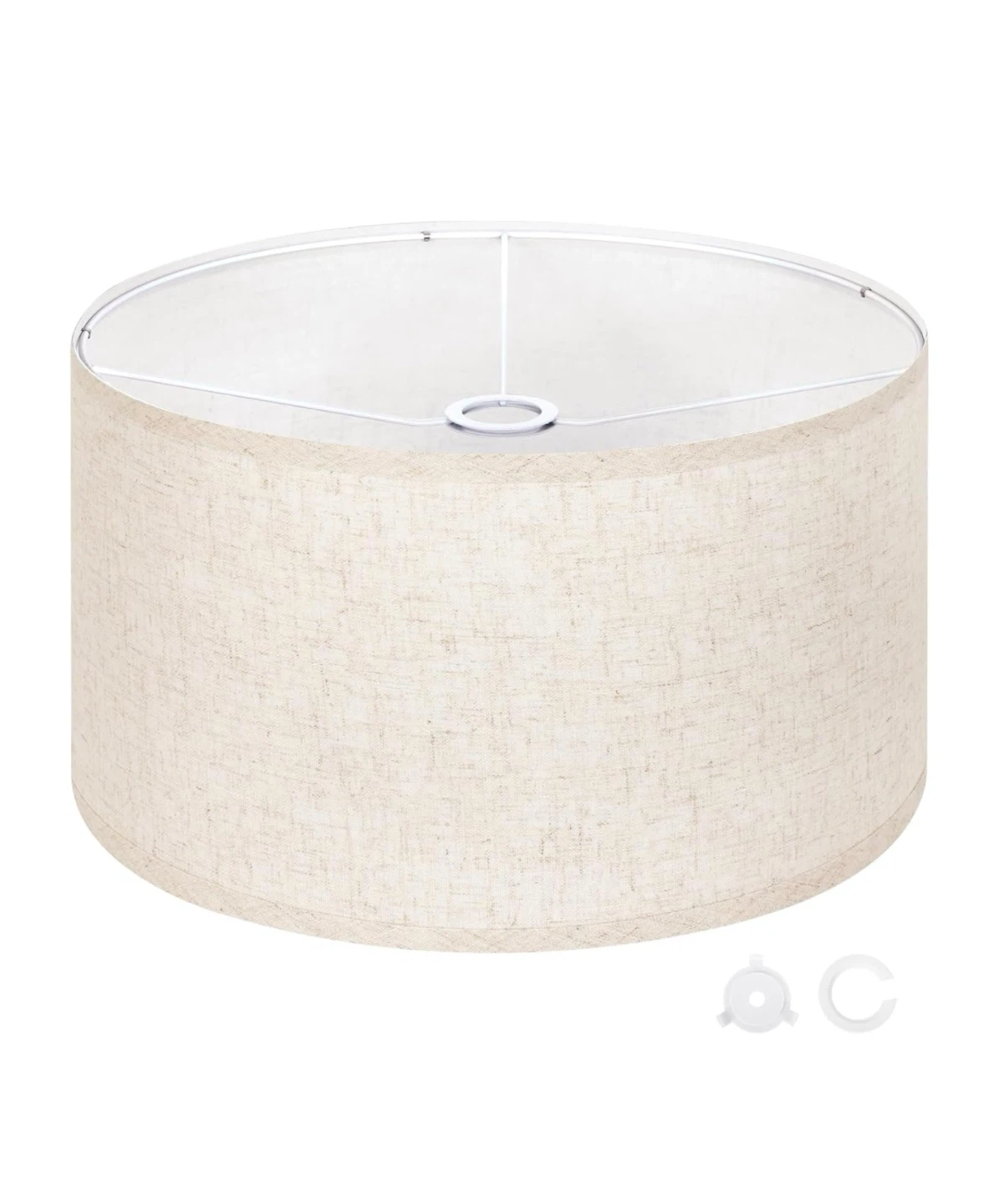 Natural Linen Lampshade 17.5 Inch