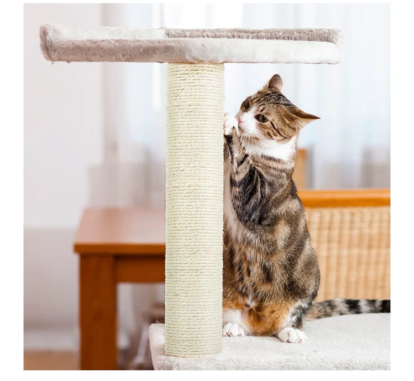 4-Pack Cat Scratching Post Replacement, 15.7" Sisal Pole - photo 3