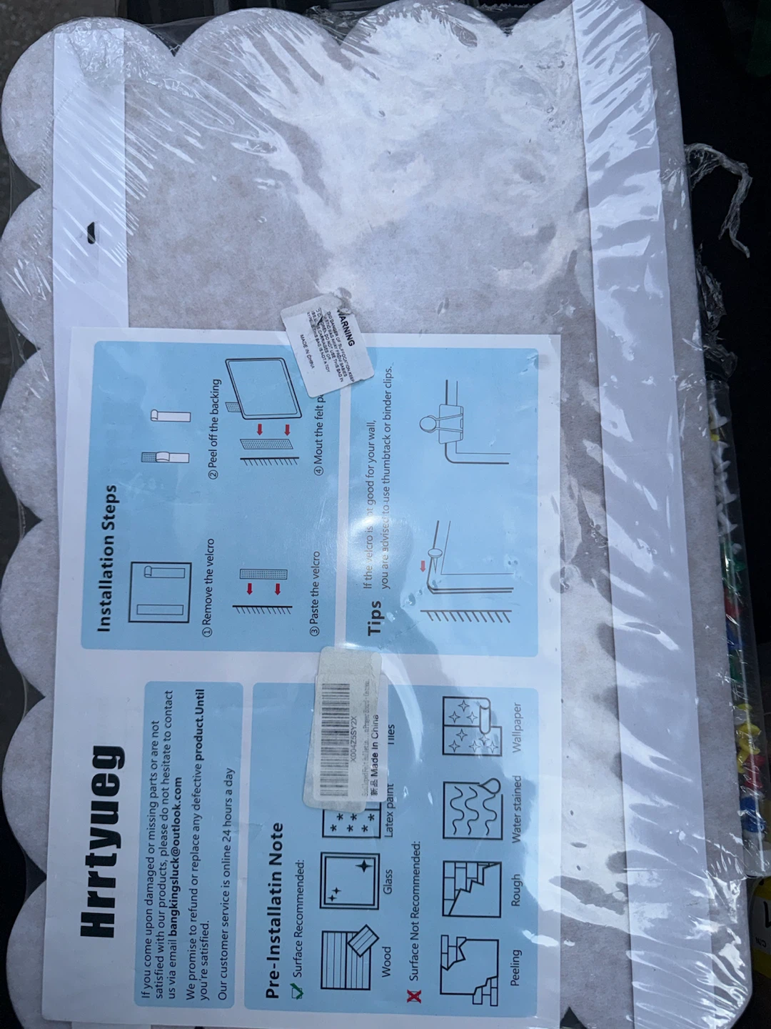 Hrrtuyeg Felt Bulletin Board Set