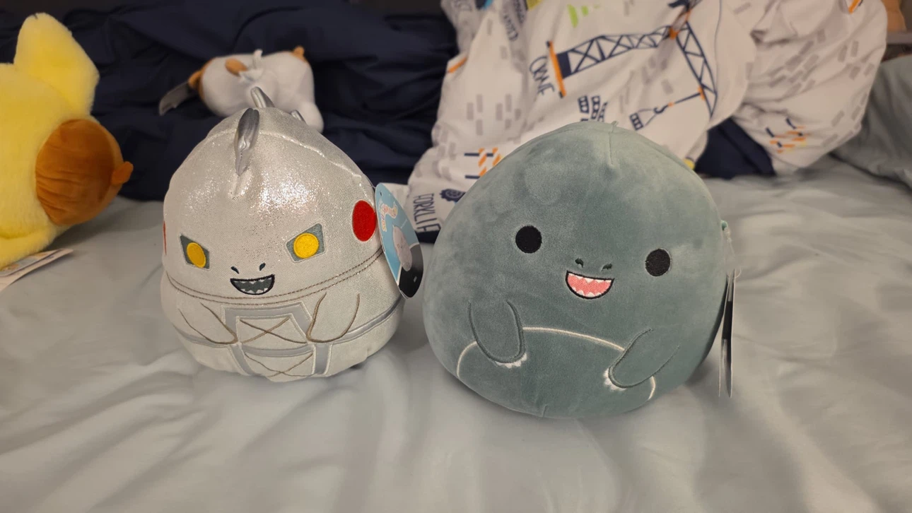 Squishmallows Godzilla and Mechagodzilla Plush Toys