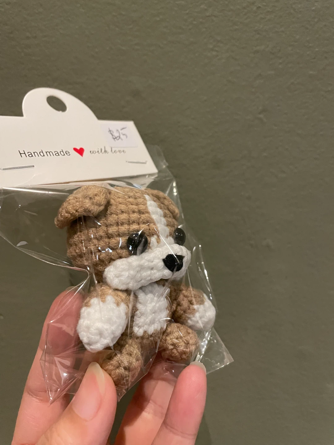 Handmade Crochet Dog Keychain - photo 3