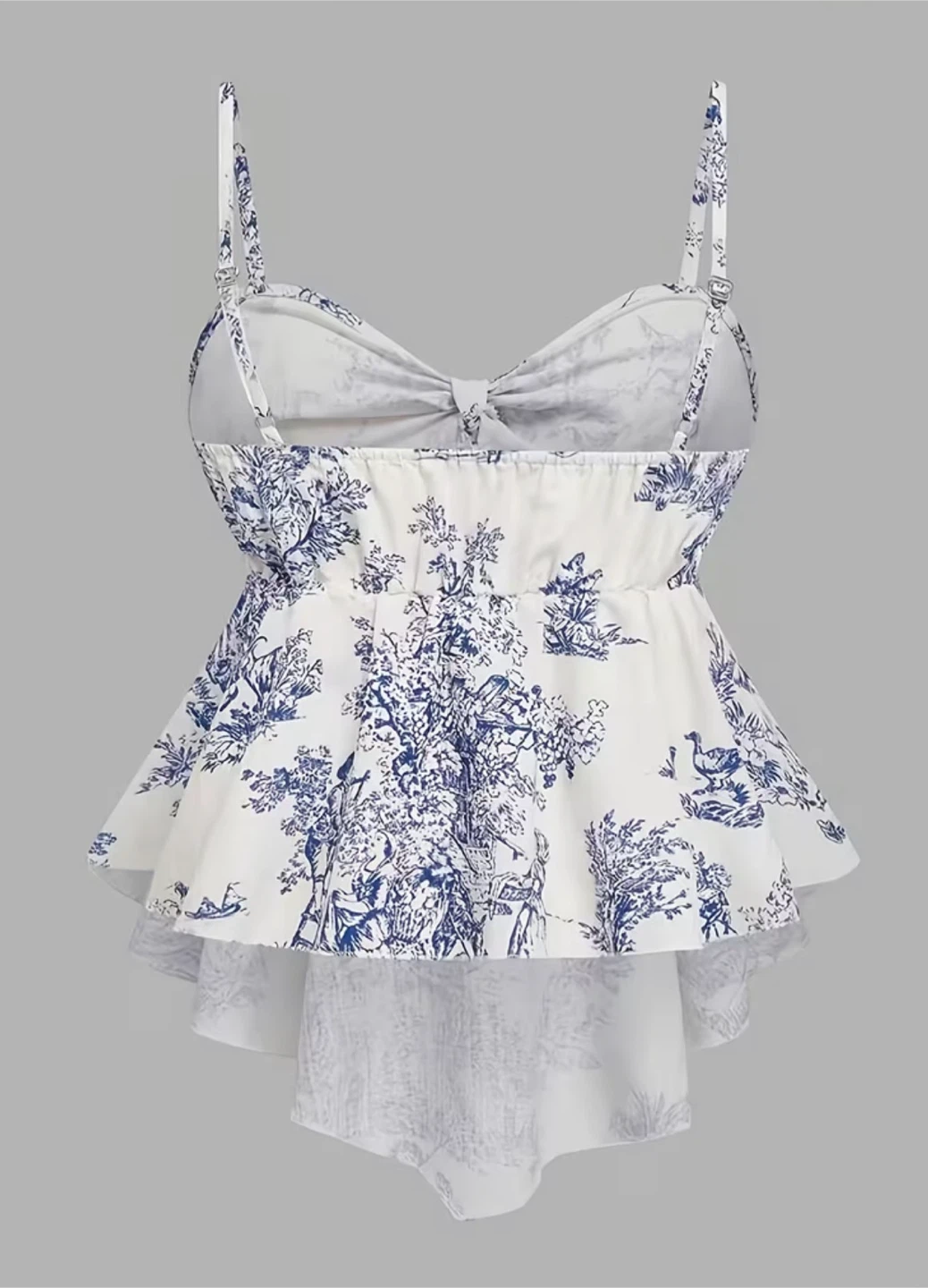 Brand new Blue and White Toile Print Camisole Top - photo 2