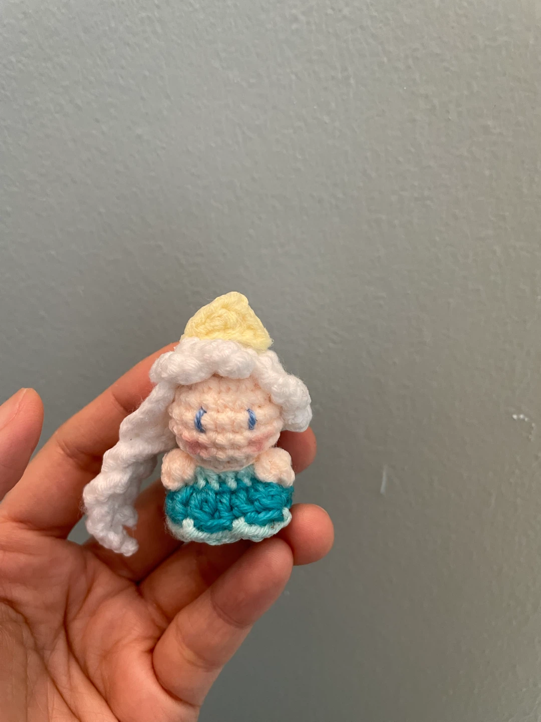 Handmade Crocheted Elsa Doll