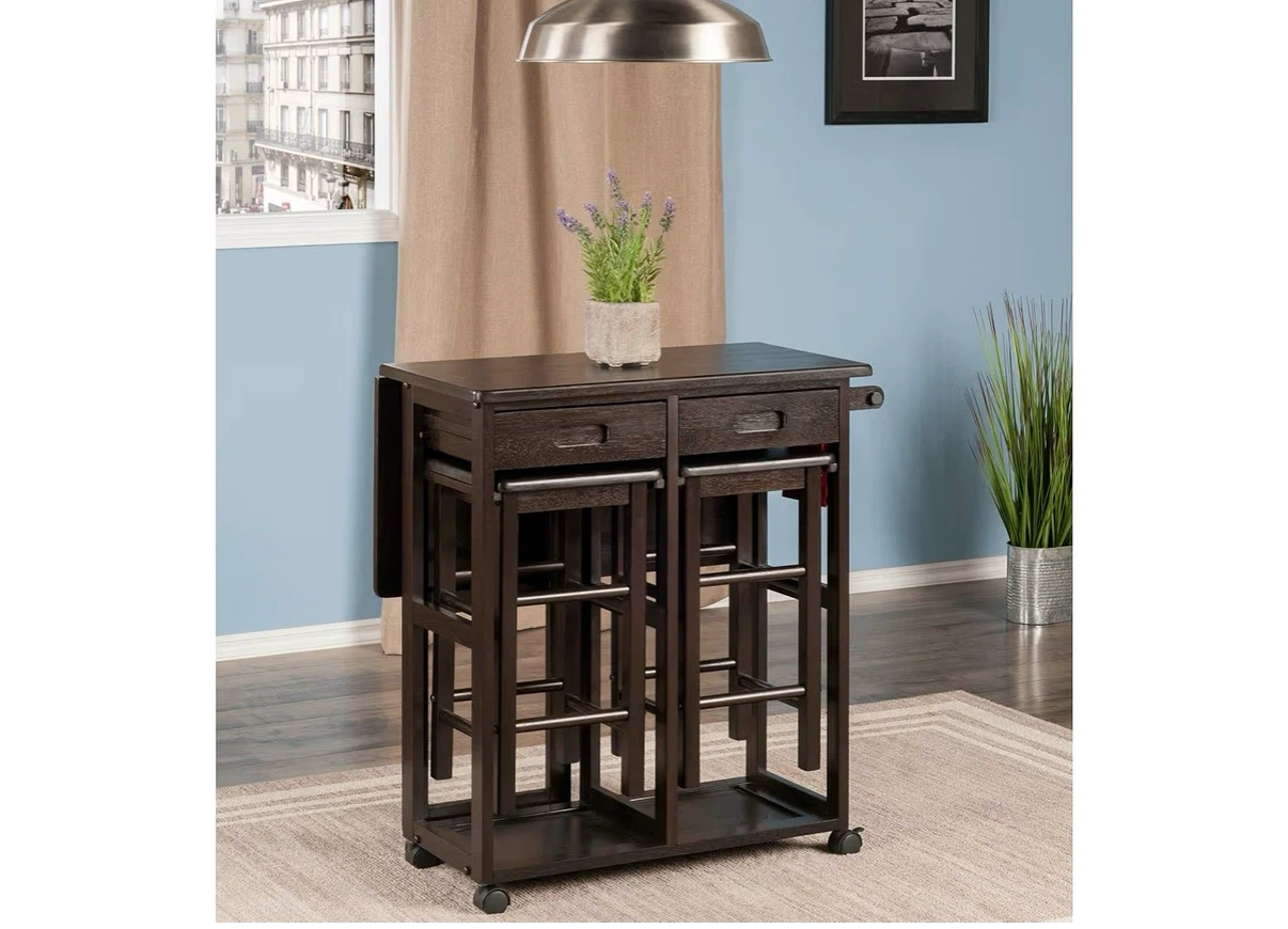 Winsome Suzanne Kitchen Table Set with Stools (Coffee Finish)⁠ - photo 5