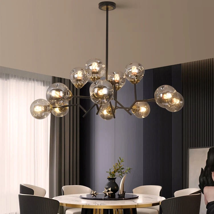 Homary 12 lights Modern Glass Ball Chandelier - photo 2