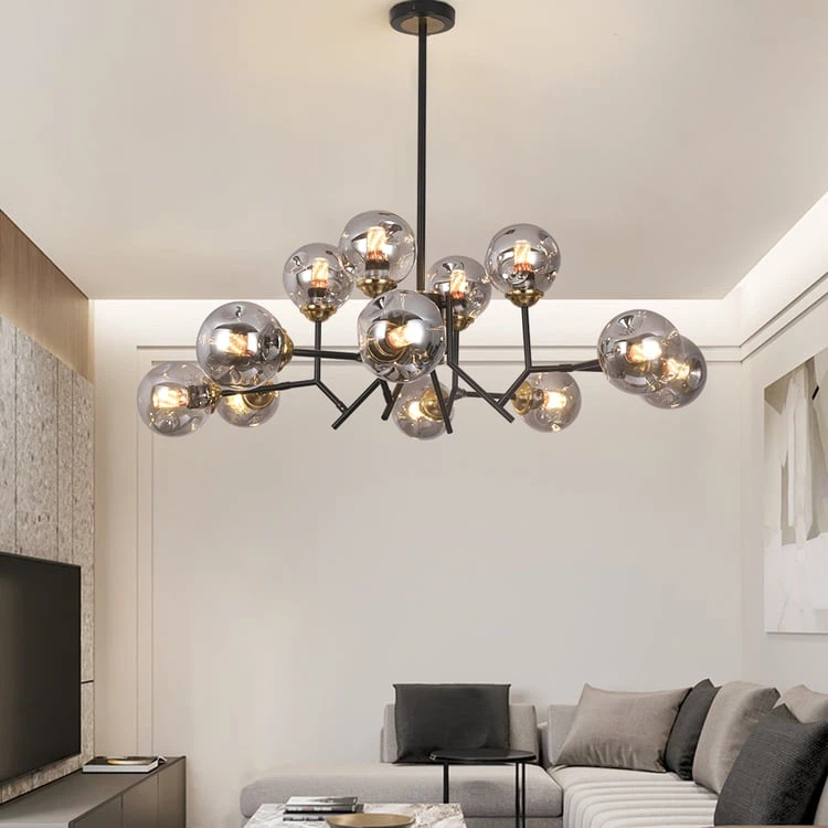 Homary 12 lights Modern Glass Ball Chandelier - photo 3