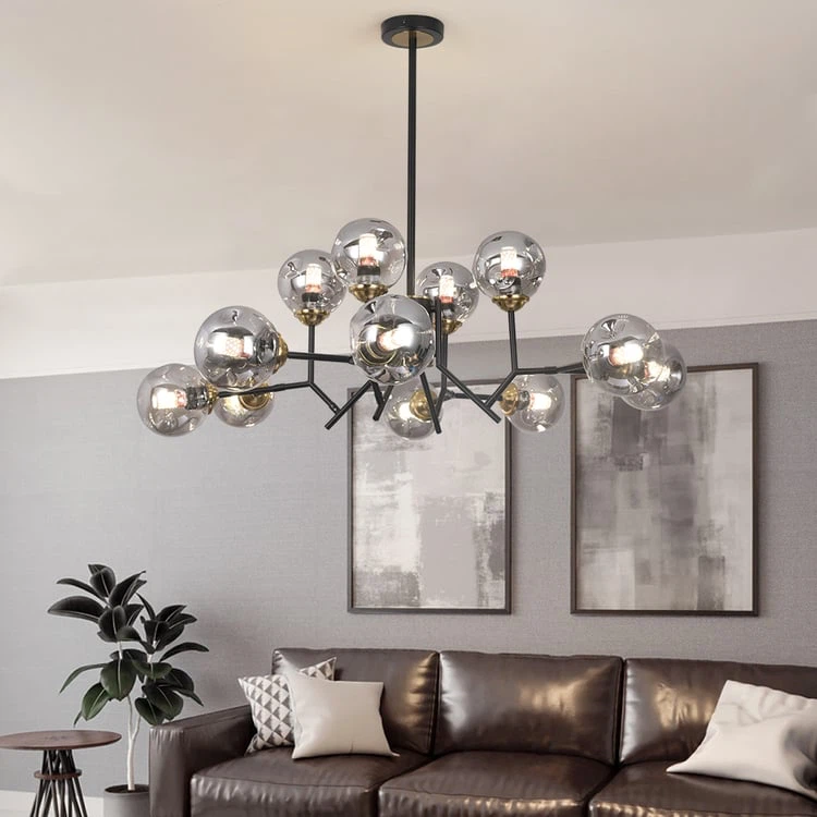 Homary 12 lights Modern Glass Ball Chandelier - photo 4