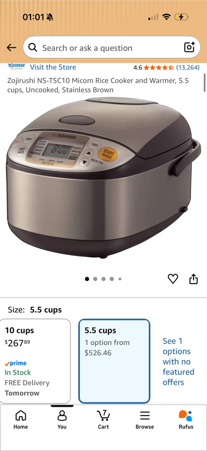 Zojirushi Rice Cooker 5.5 Cups - photo 2