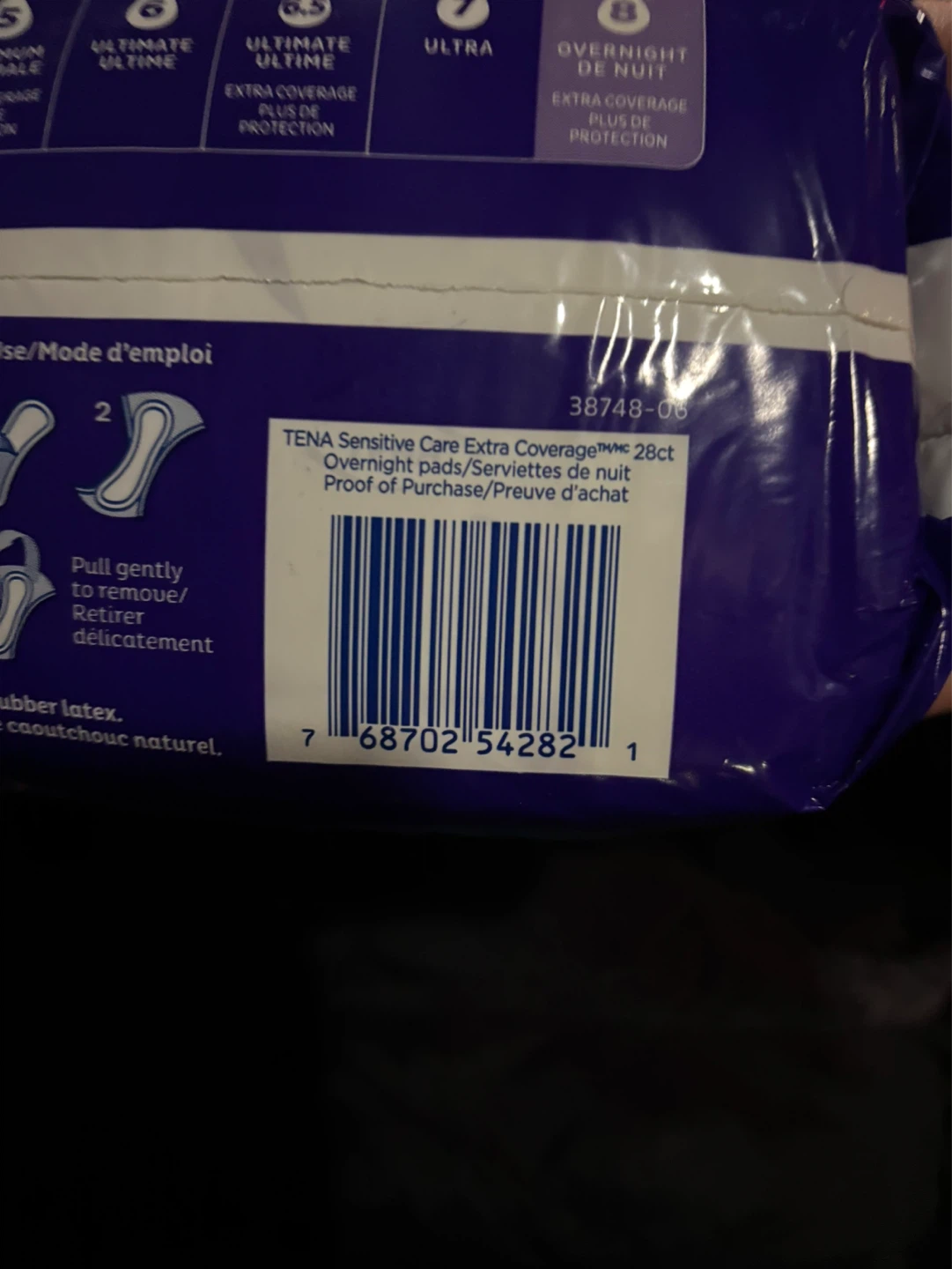 TENA Sensitive Care Overnight Pads - 28 Count - photo 2