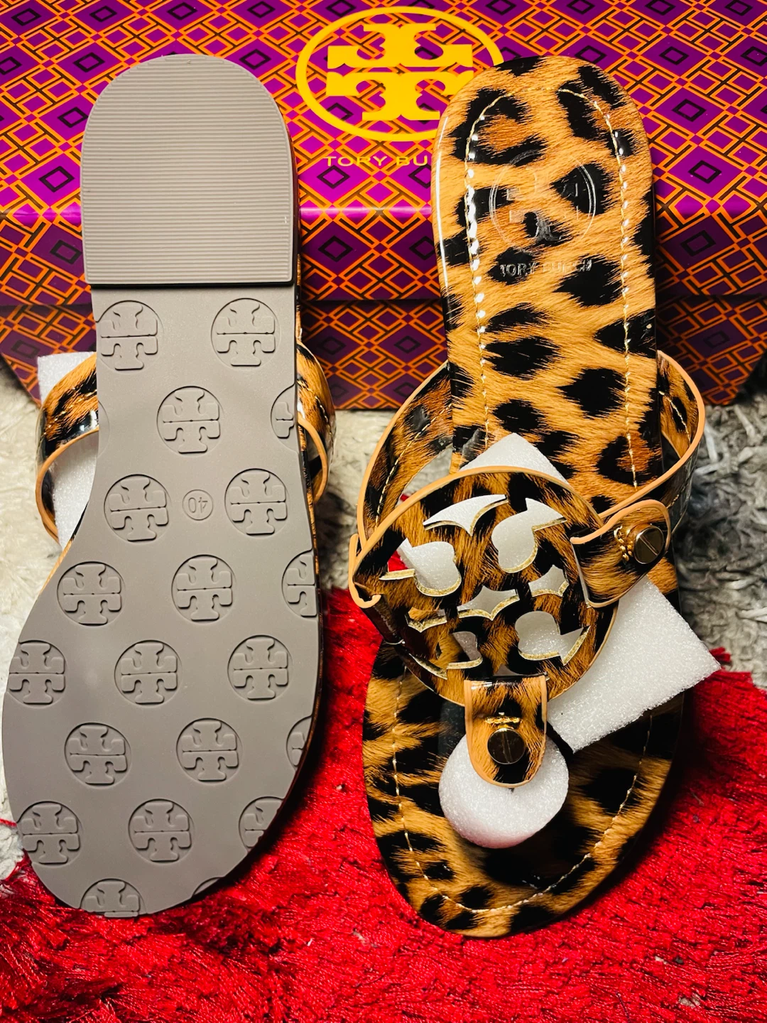 Tory Burch Leopard Print Miller Sandals