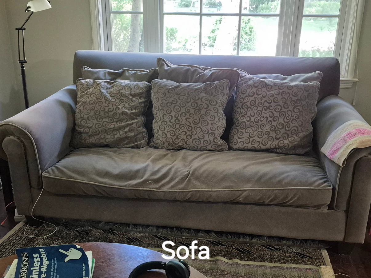 Loveseat/Sofa Set with Accent Pillows - photo 2