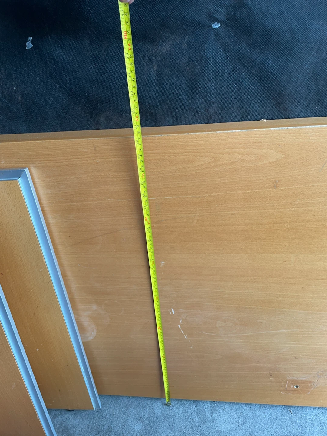 IKEA beech desk with Silver Trim - photo 4