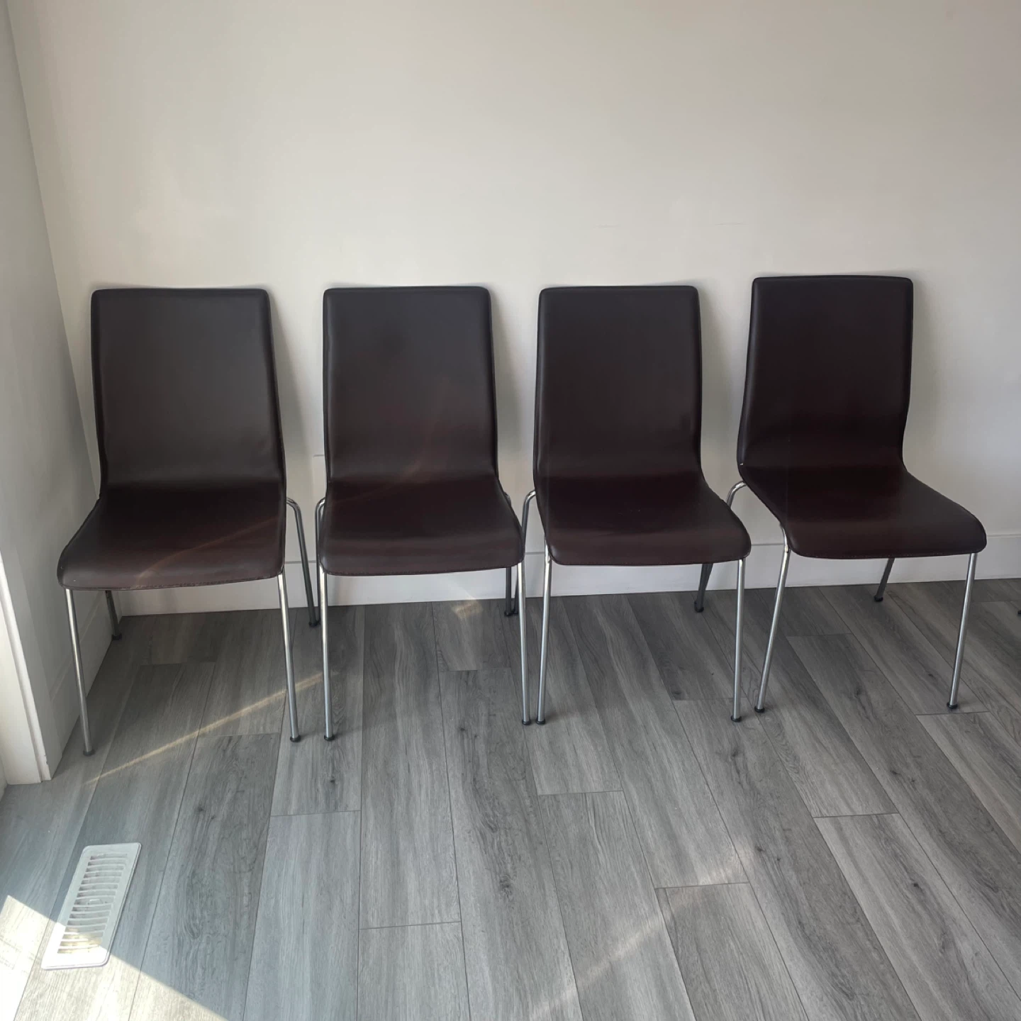4 Leather Dining Chairs
