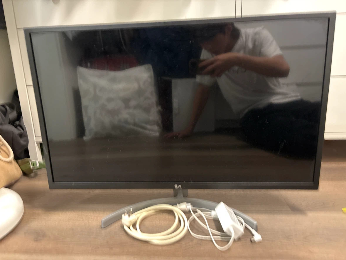 LG Monitor with Power Adapter and Cables