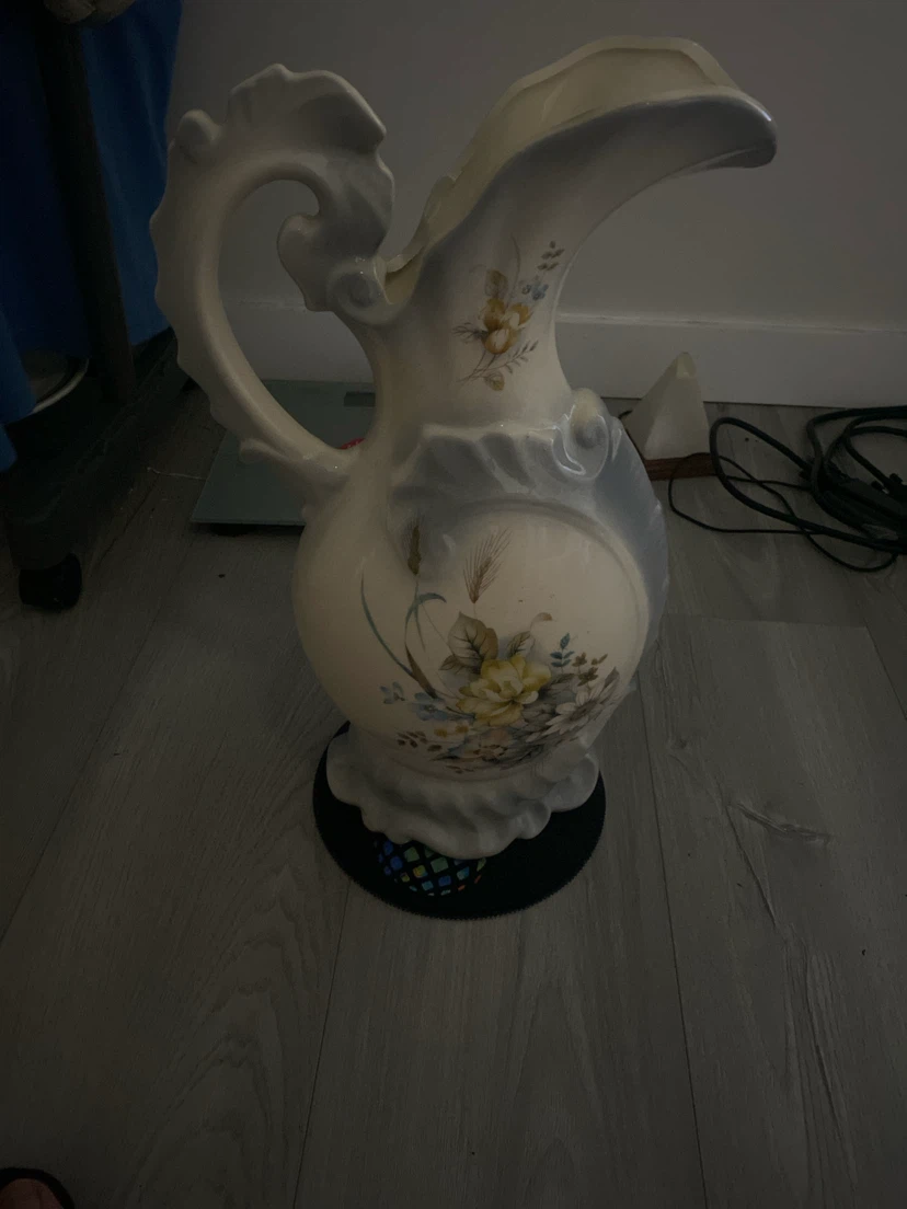 Decorative Ceramic Pitcher with Floral Design - photo 3