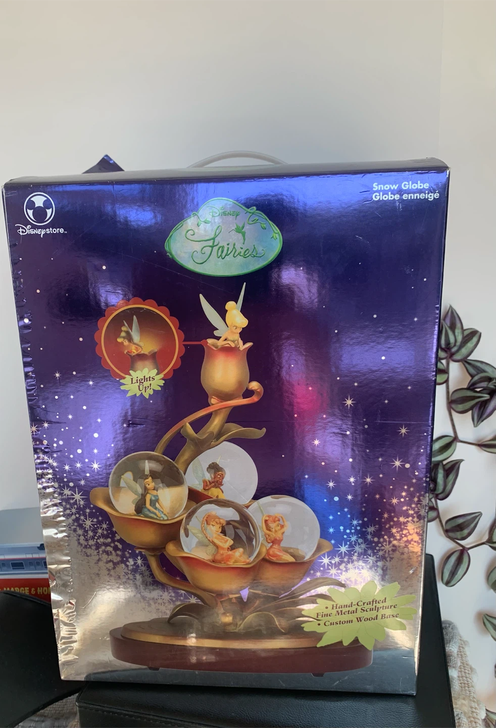 Disney Fairies Snow Globe Sculpture with Lights