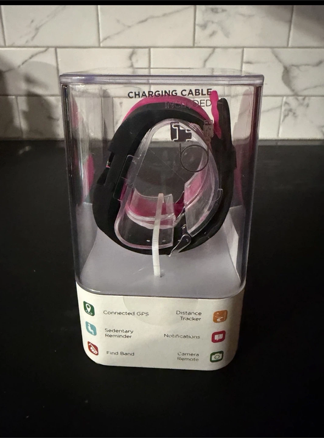 iFitness Activity Tracker with Black and Pink Bands - photo 3