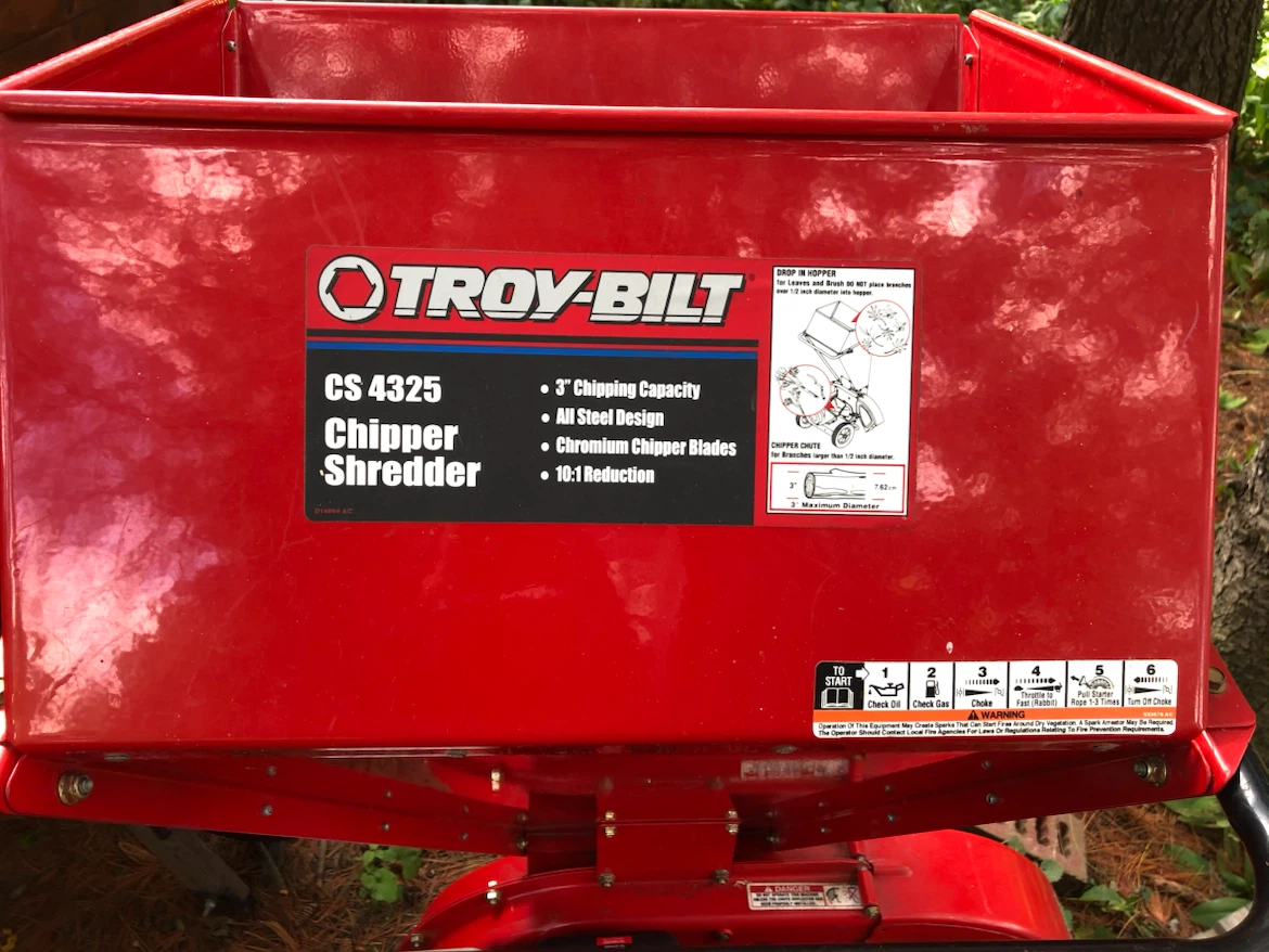 Troy Bilt chipper/shredder - photo 2