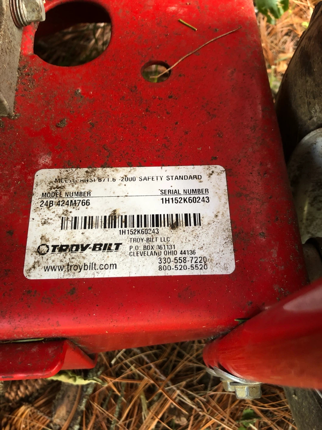 Troy Bilt chipper/shredder - photo 3
