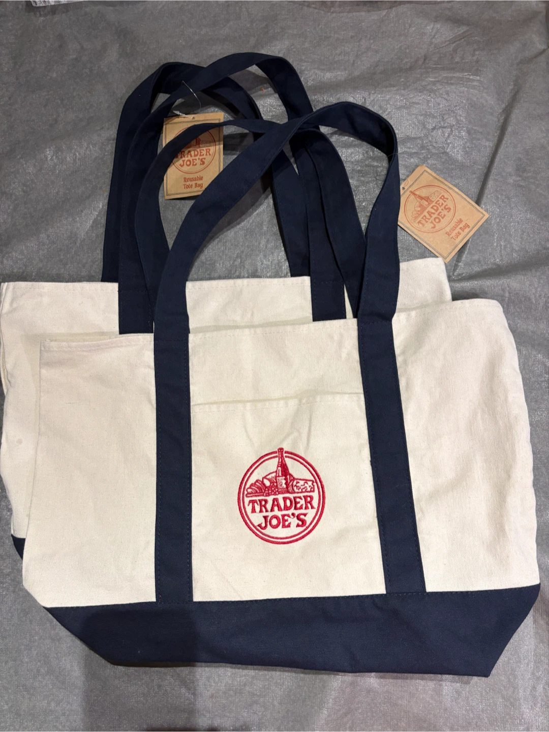 Trader Joe's Large Reusable Canvas Tote Bag