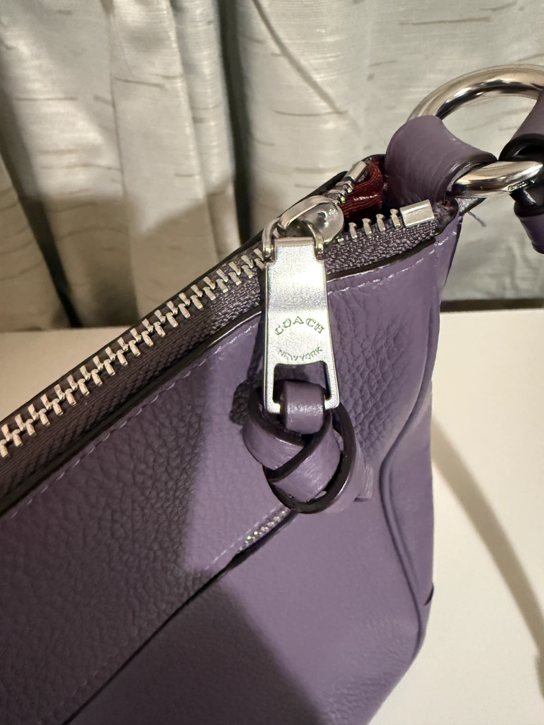 Coach Purple Leather Crossbody Bag - photo 3