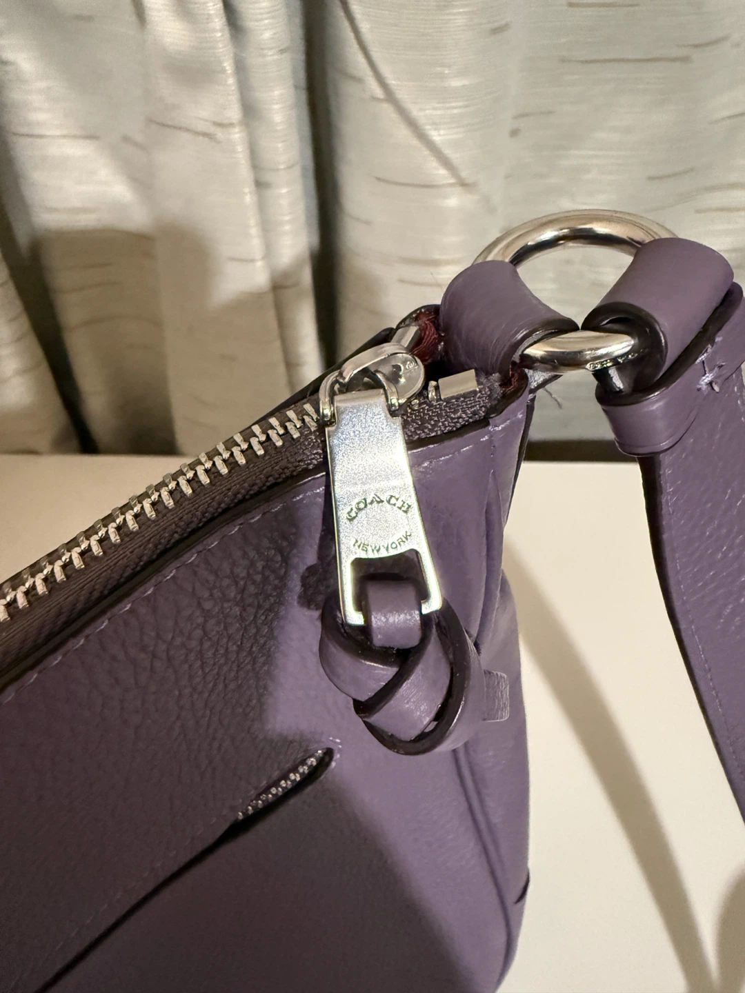 Coach Purple Leather Crossbody Bag - photo 4