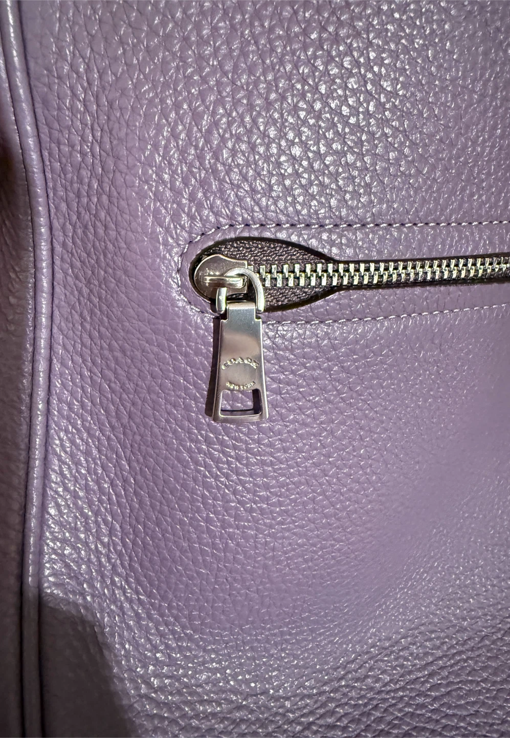 Coach Purple Leather Crossbody Bag - photo 5