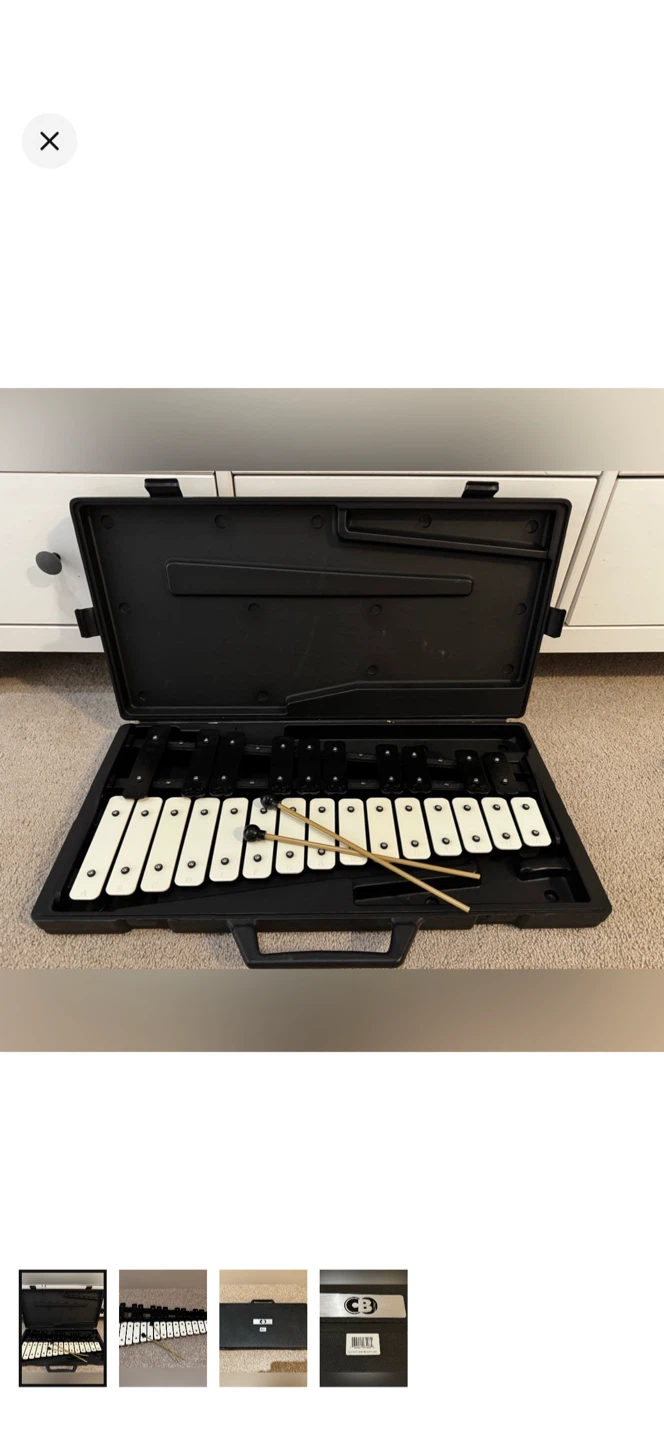 CB 25 Note Chromatic Bells with Case