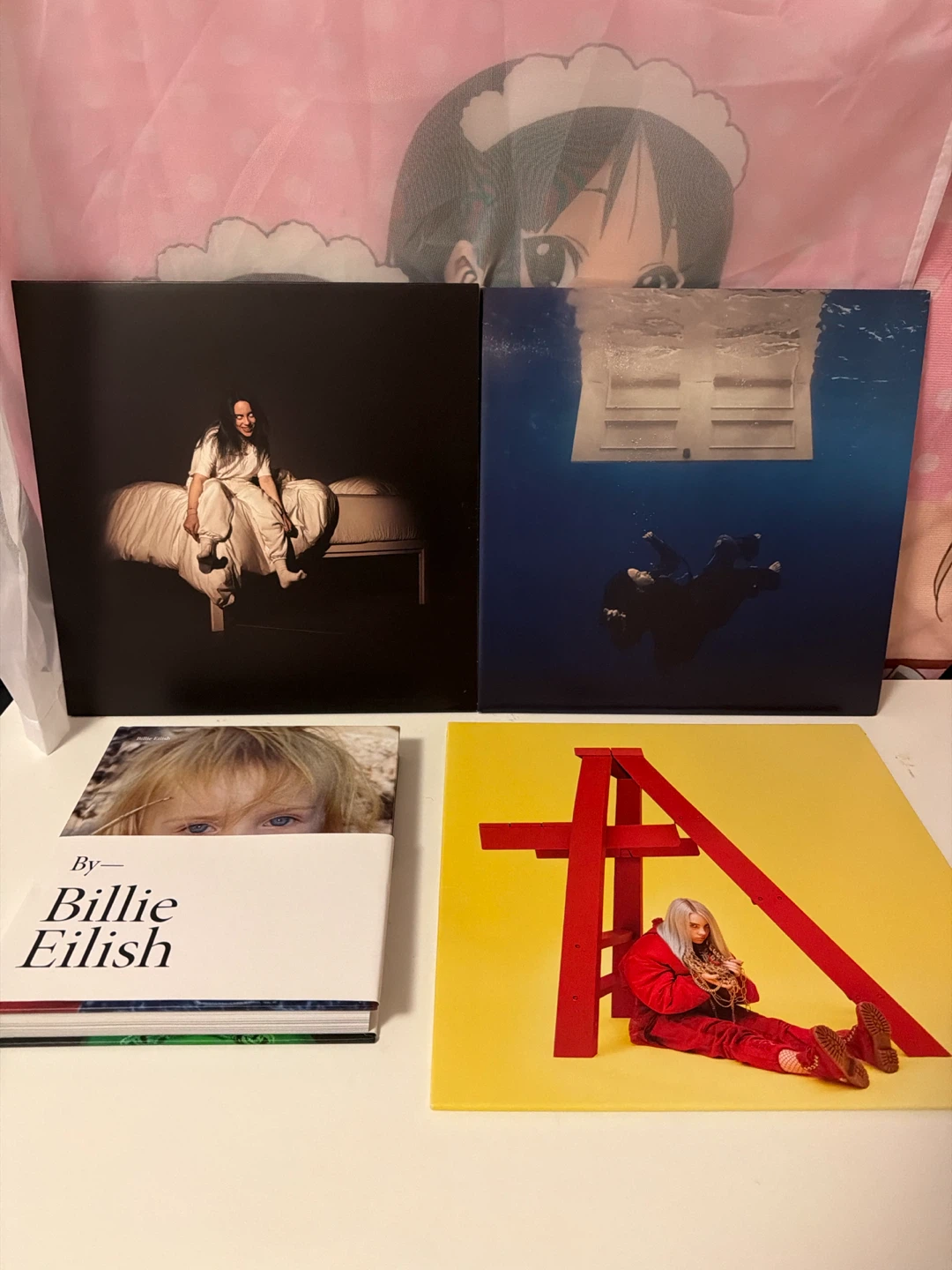 Billie Eilish Vinyl Records & Book Bundle