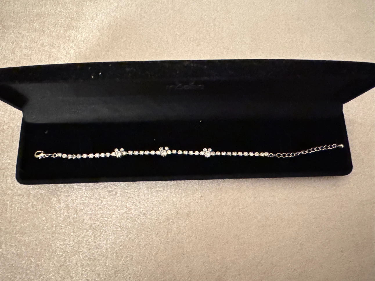 Silver Rhinestone/crystal Bracelet