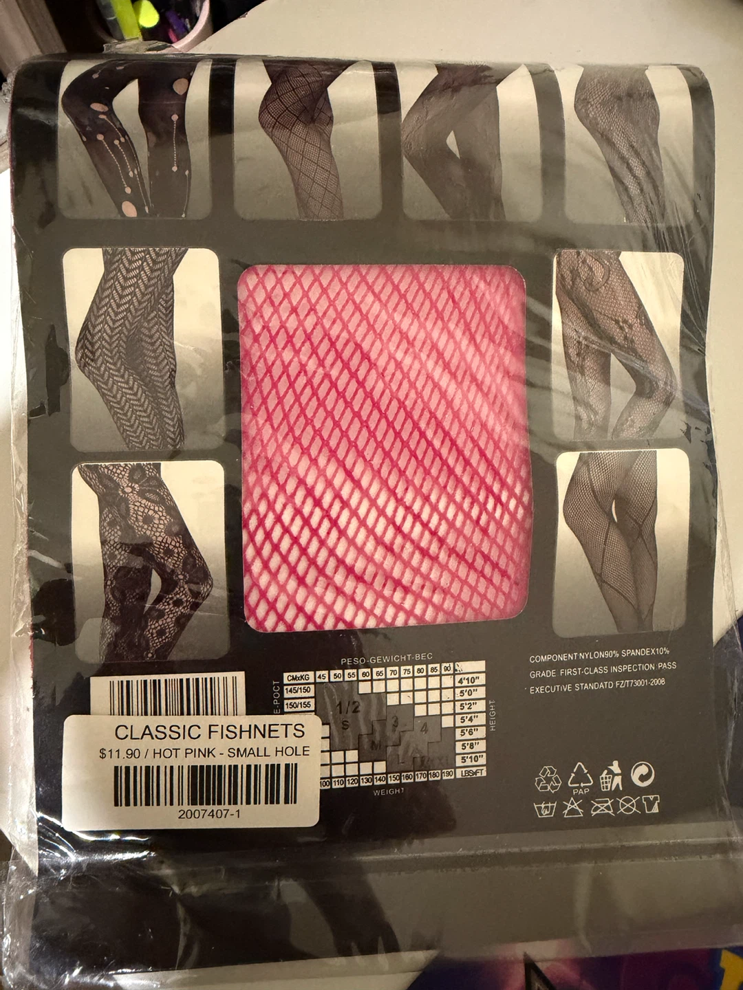 Ben Xi Classic Fishnets - Hot Pink, Small Hole - photo 3