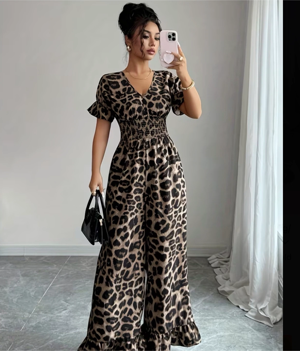 Brand new Leopard Print Jumpsuit size small