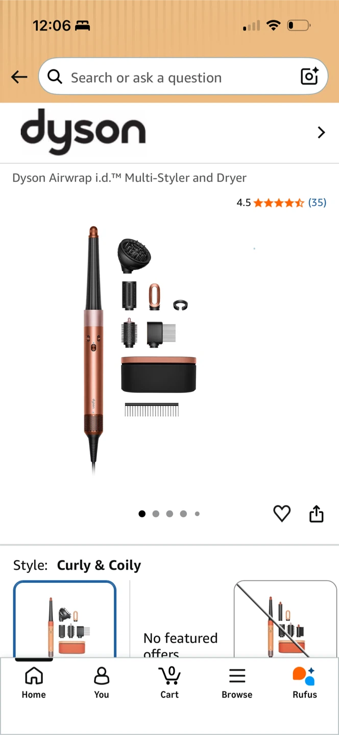 Dyson Airwrap Hairstyling Rosegold. Sep 2025. Paid $577.49 - photo 2