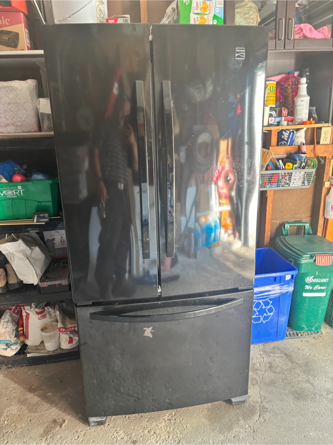 Black Kenmore French Door Refrigerator