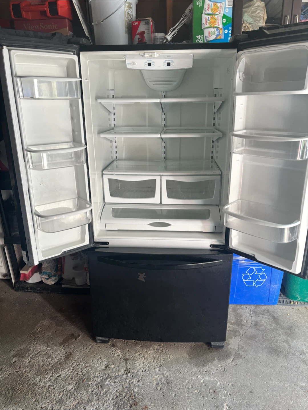 Black Kenmore French Door Refrigerator - photo 2