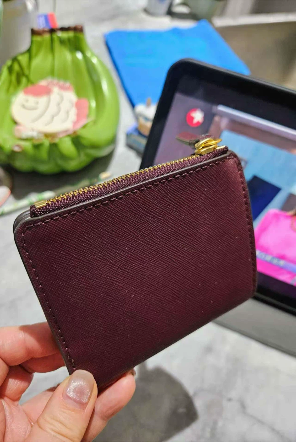 Tory Burch Burgundy Leather Wallet - NEED TO SELL EVERYTHING - photo 3