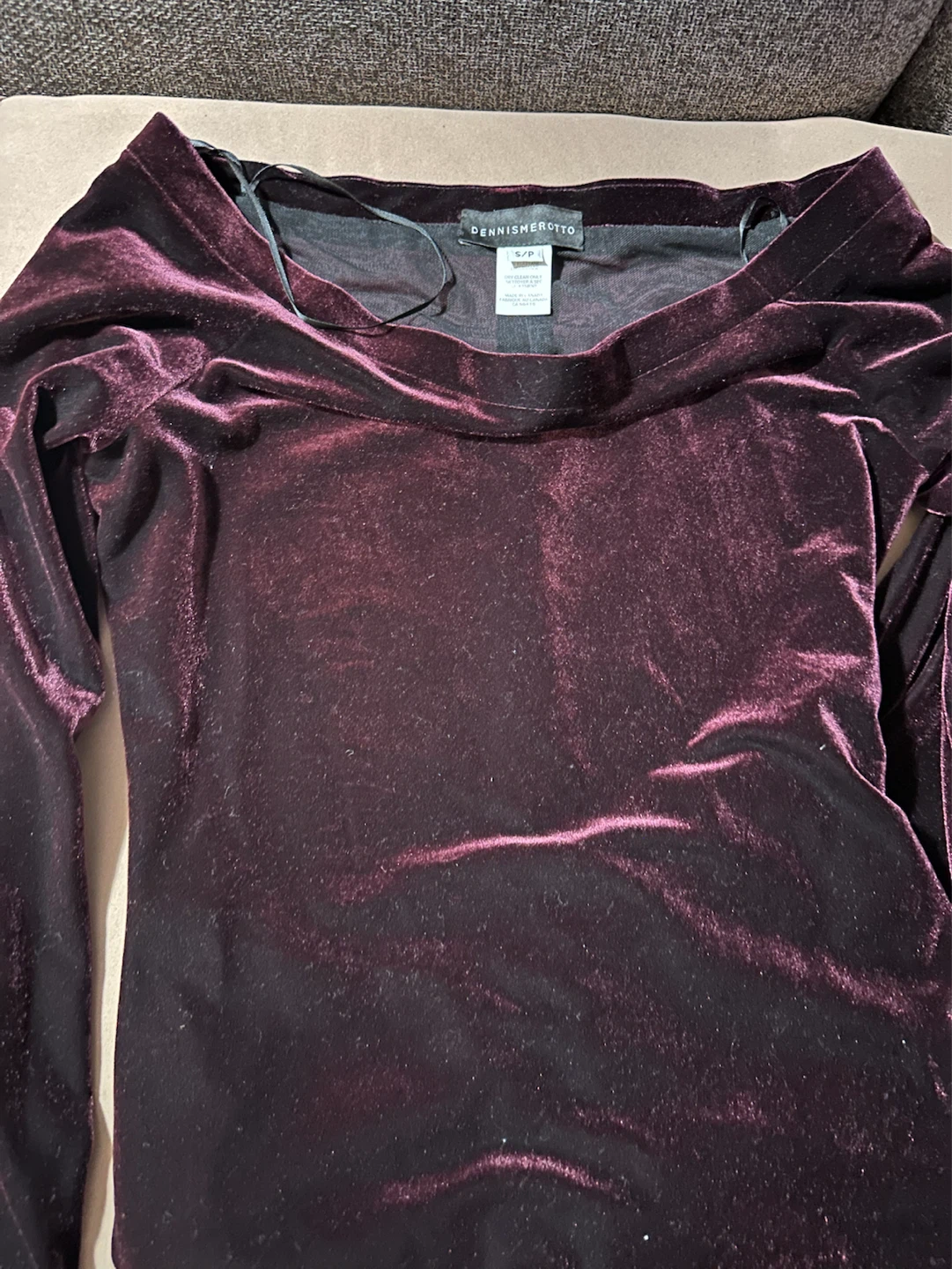 Off shoulders velvet long dress - photo 2