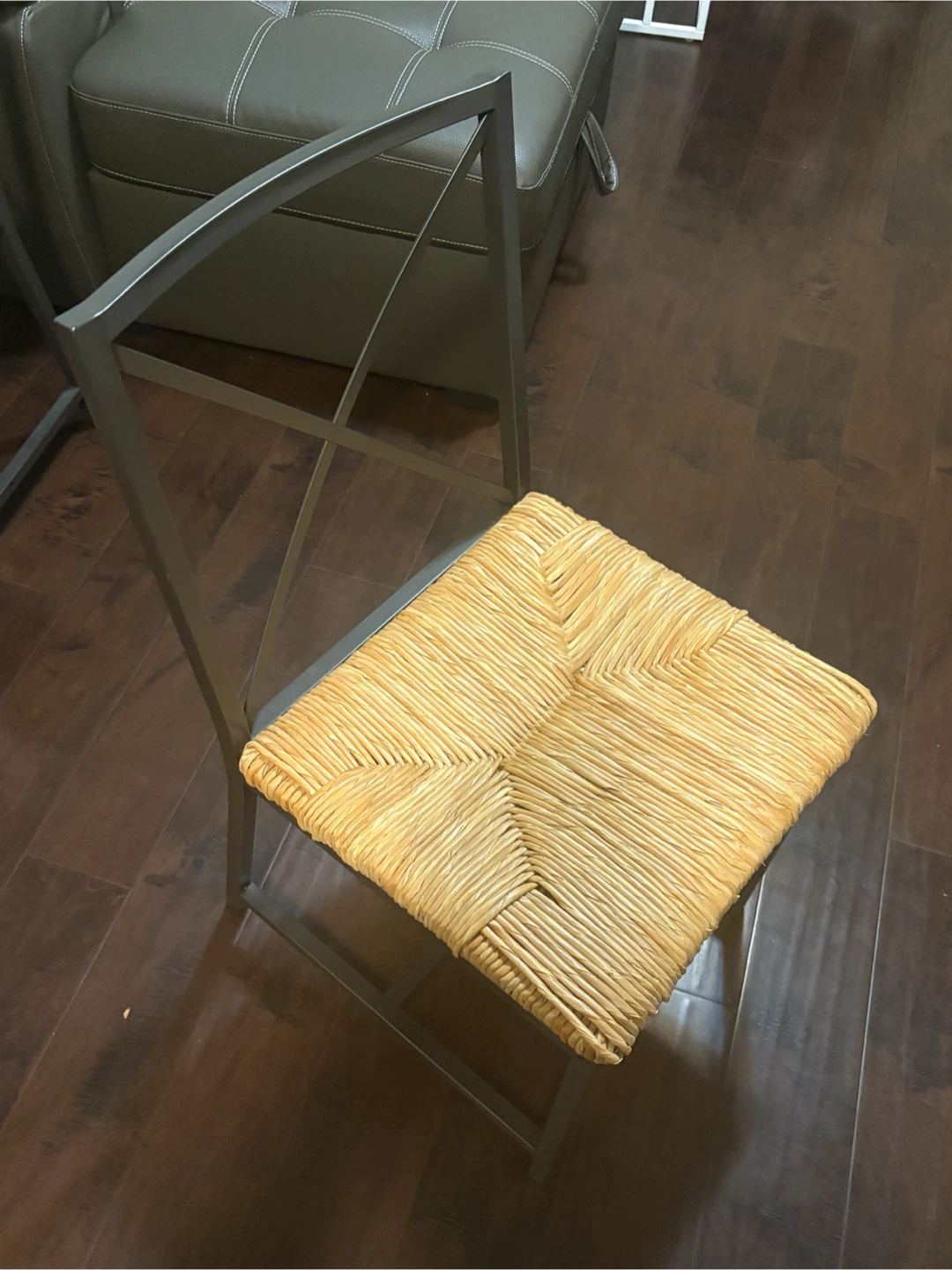Woven Seat Metal Frame ChairX4