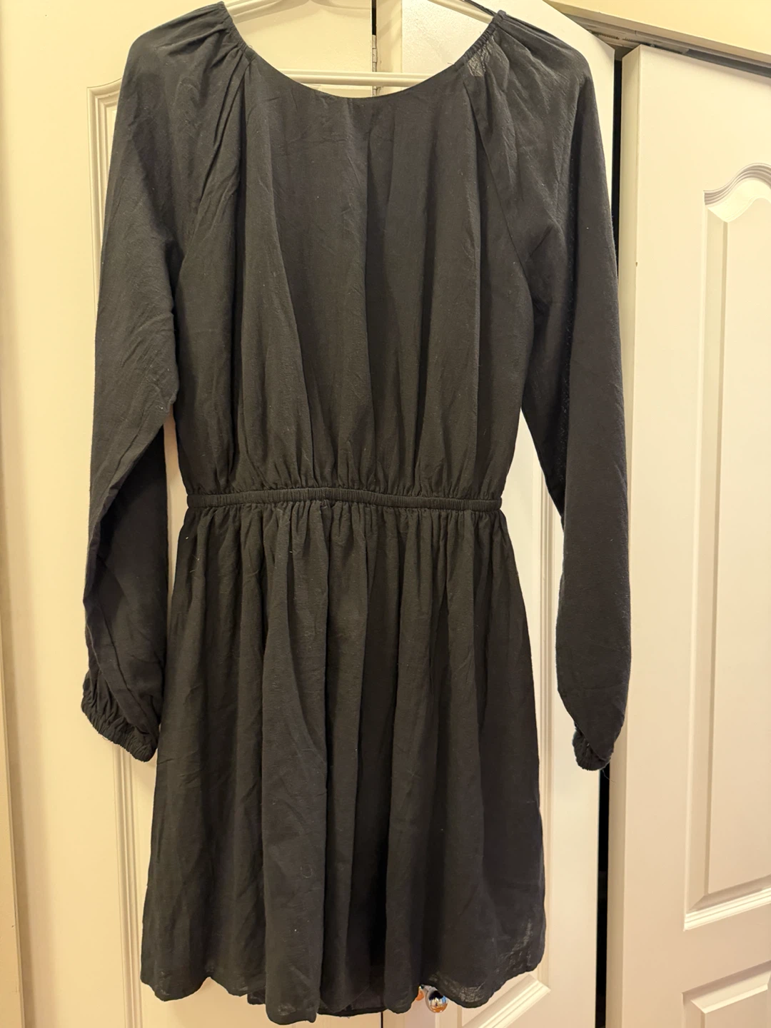 Black Long Sleeve Cutout Dress