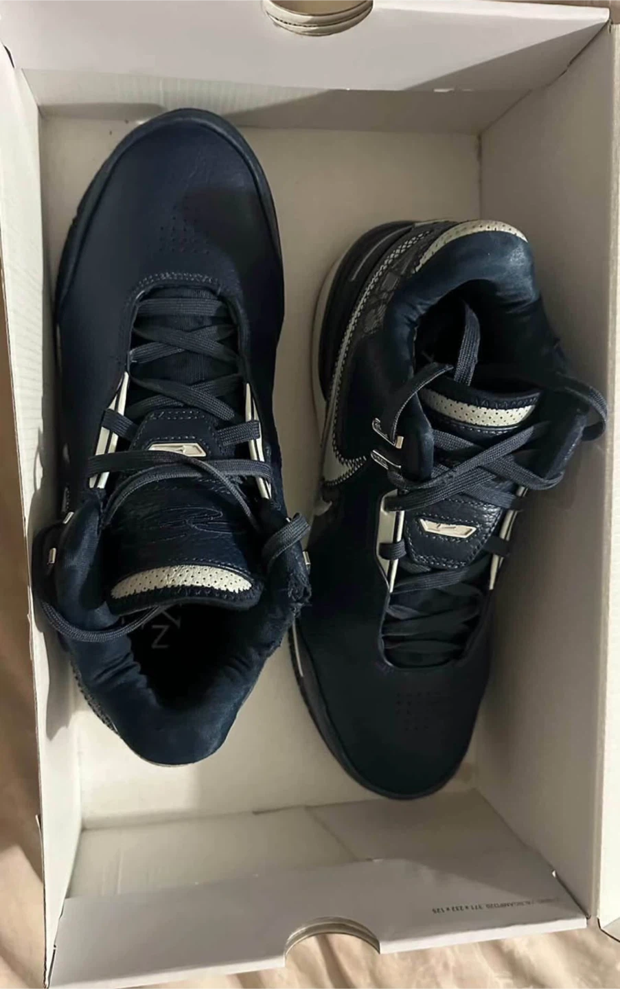 ZM LEBRON NXXT GEN AMPD - NAVY/LIGHT SILVER - MEN SIZE 9.5 - photo 2