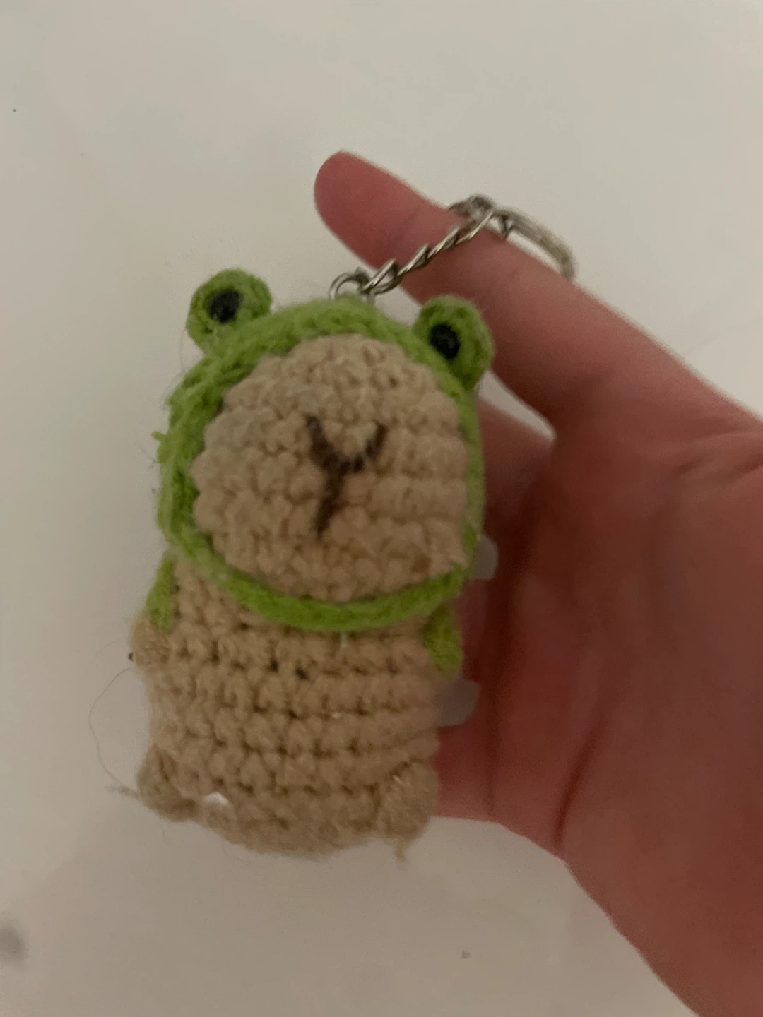 Homade capybara frog keychain - photo 2