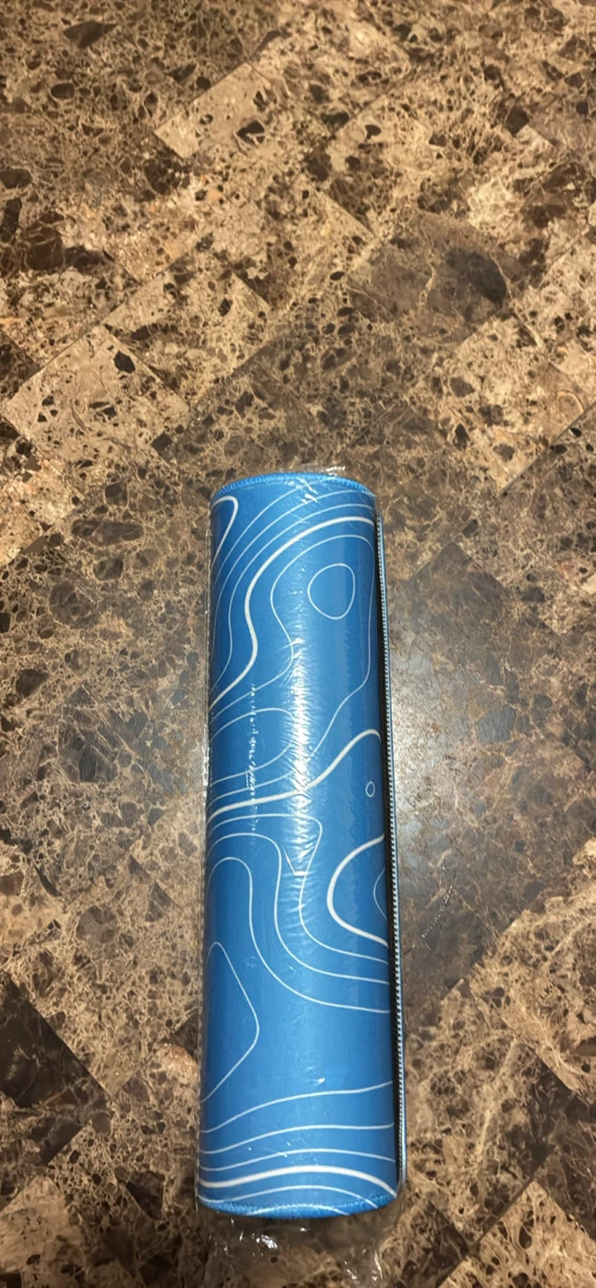 Blue Topographic Pattern Desk Mat - photo 2