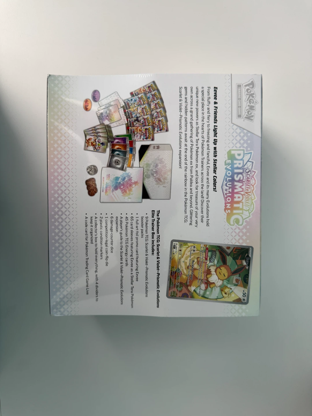 Pokemon Scarlet & Violet Prismatic Evolutions Elite Trainer Box - photo 2