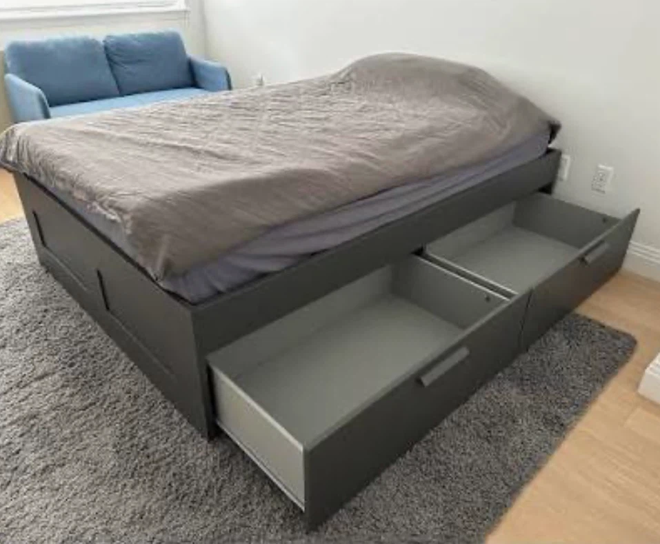 Dark Greyqueen Storage Bed Frame - photo 2