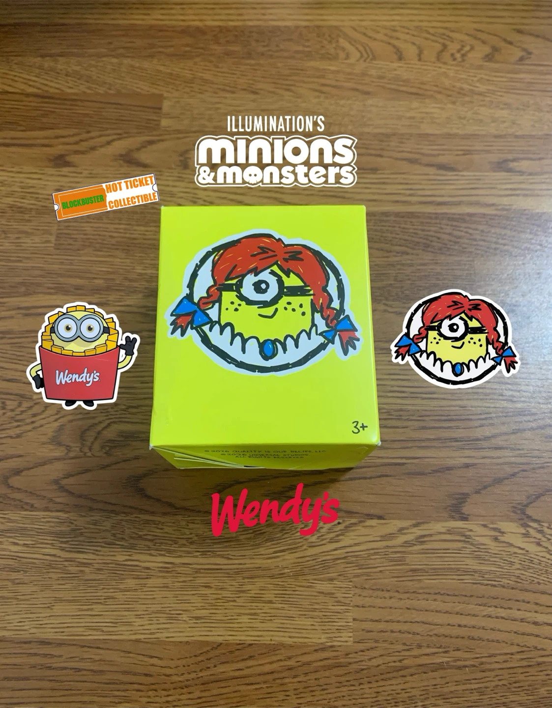Wendy’s | Minions & Monsters LE Exclusive Collectible (Fry)