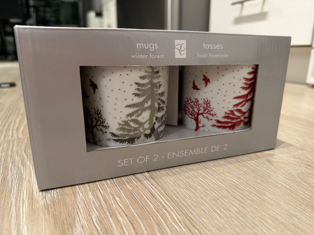 Winter Forest Mugs - Set of 2