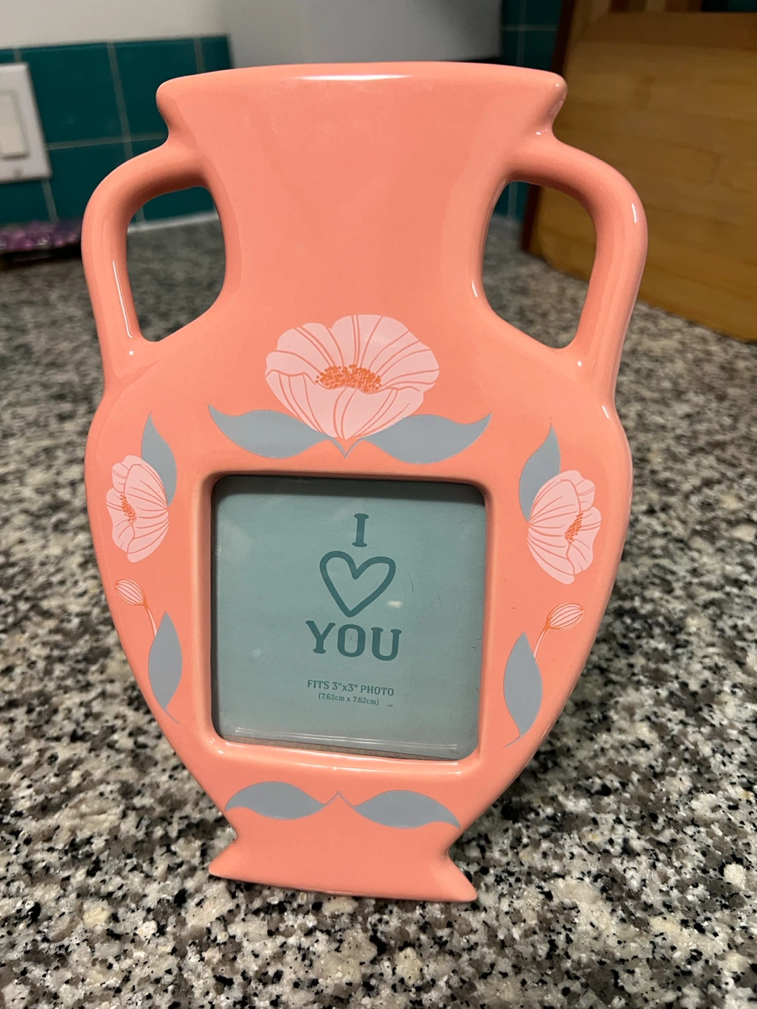Paper Source "I Love You" Pink Urn Photo Frame