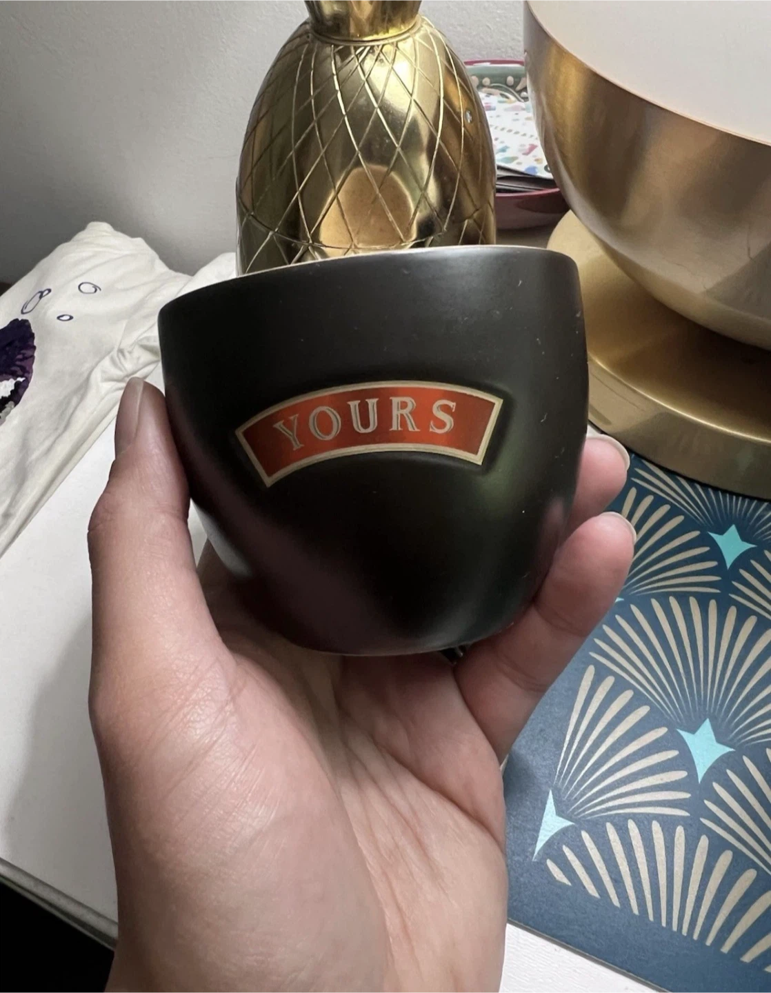 Set of 2 "Mine" and "Yours" Ceramic Cups - photo 2