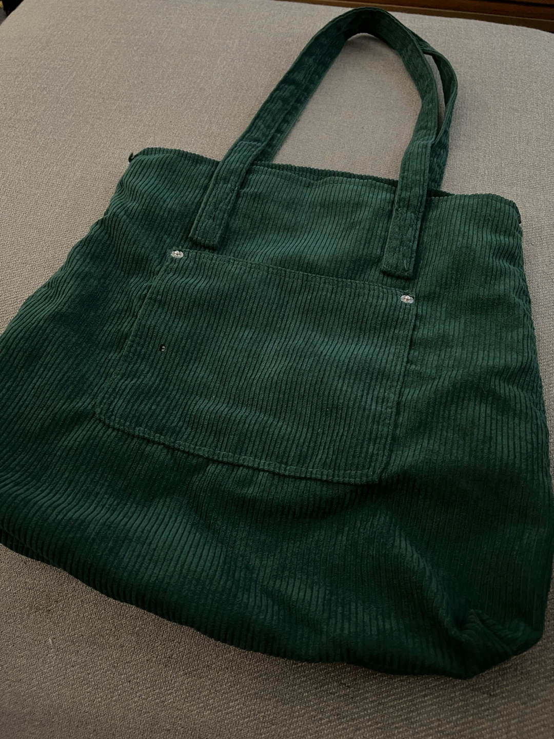 Green Corduroy Tote Bag - photo 3