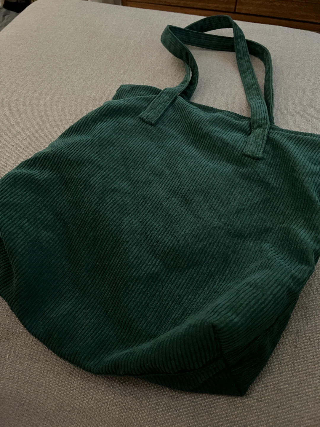 Green Corduroy Tote Bag - photo 5